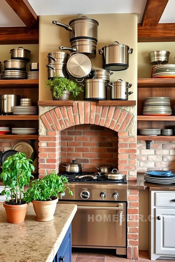 Professional Cookware in Tuscan Setting