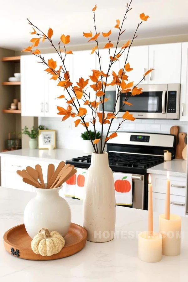 Pumpkin Themes Brighten Organic Kitchen