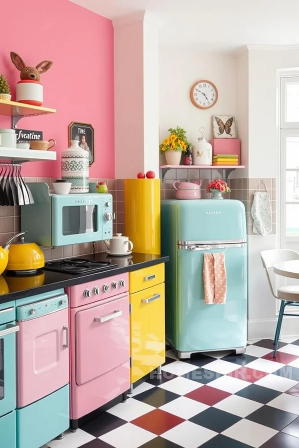 Quirky Decor in Retro Chic Kitchen Design