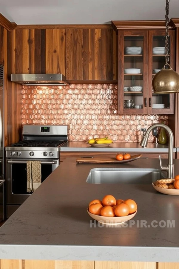 Reclaimed Wood and Copper Chic Kitchen