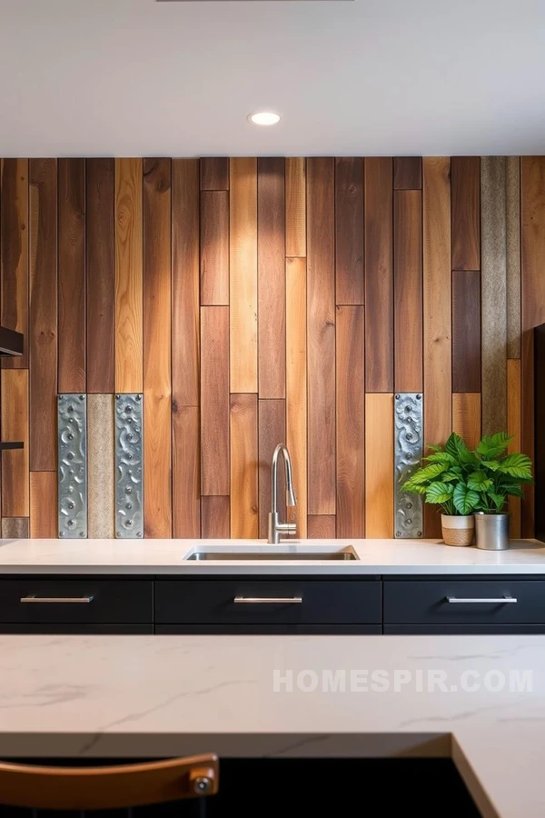 Reclaimed Wood Wall for Industrial Impact