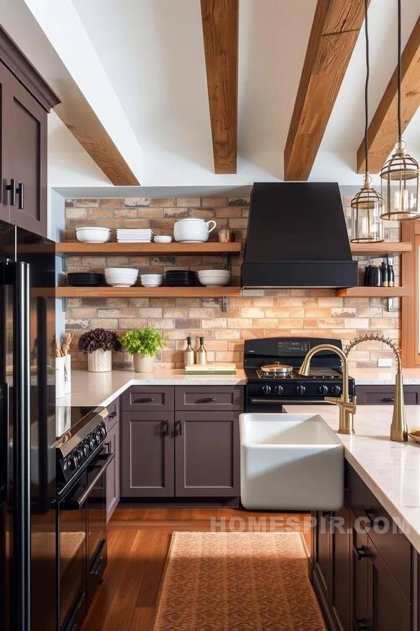 Rustic Elements in a Chic Modern Kitchen