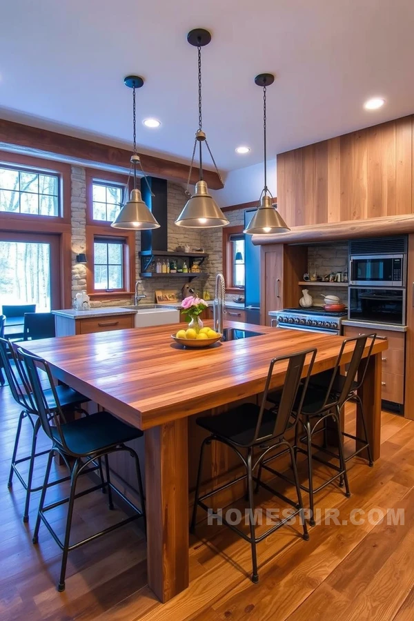 Rustic Meets Modern Elegance in Kitchen Design