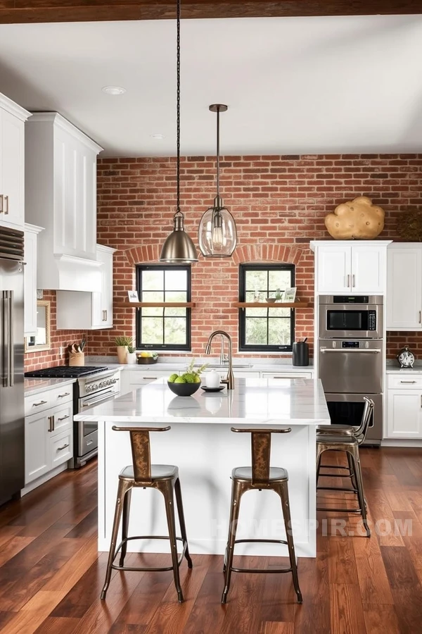 Rustic Meets Sleek in Edgy Transitional Kitchen Design