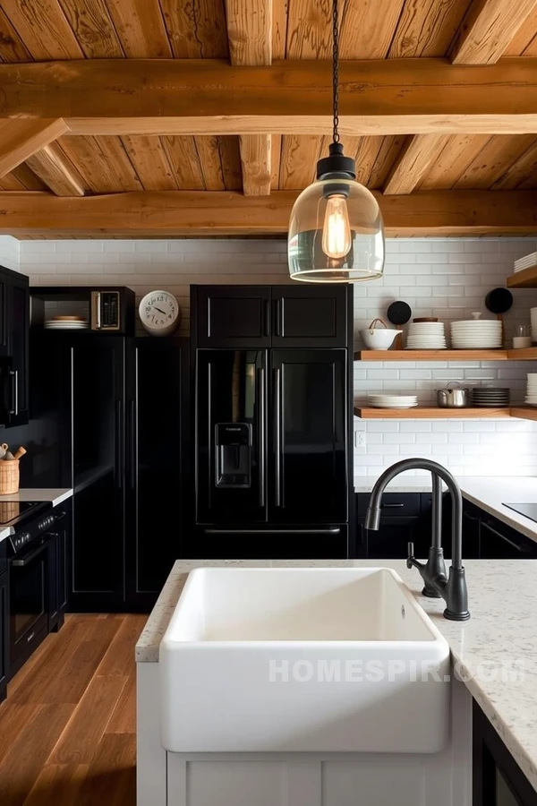 Rustic Modern Kitchen with Chic Appeal