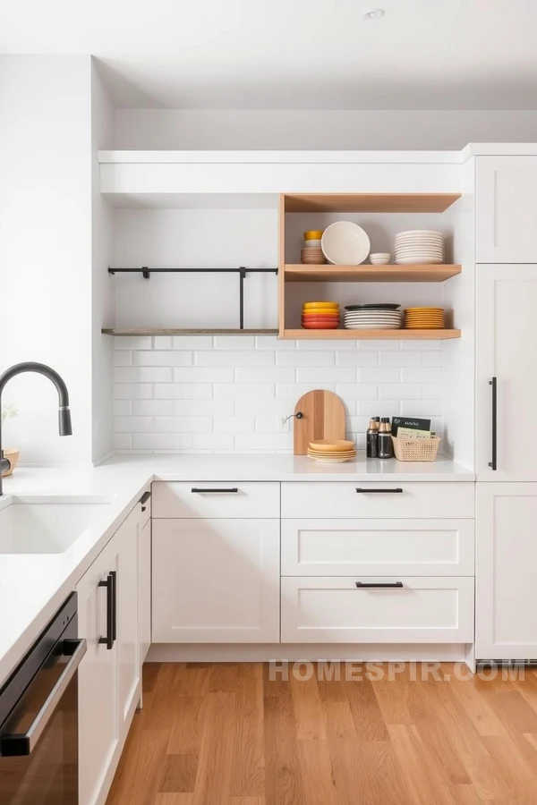 Scandinavian Kitchen with Matte Black Accents