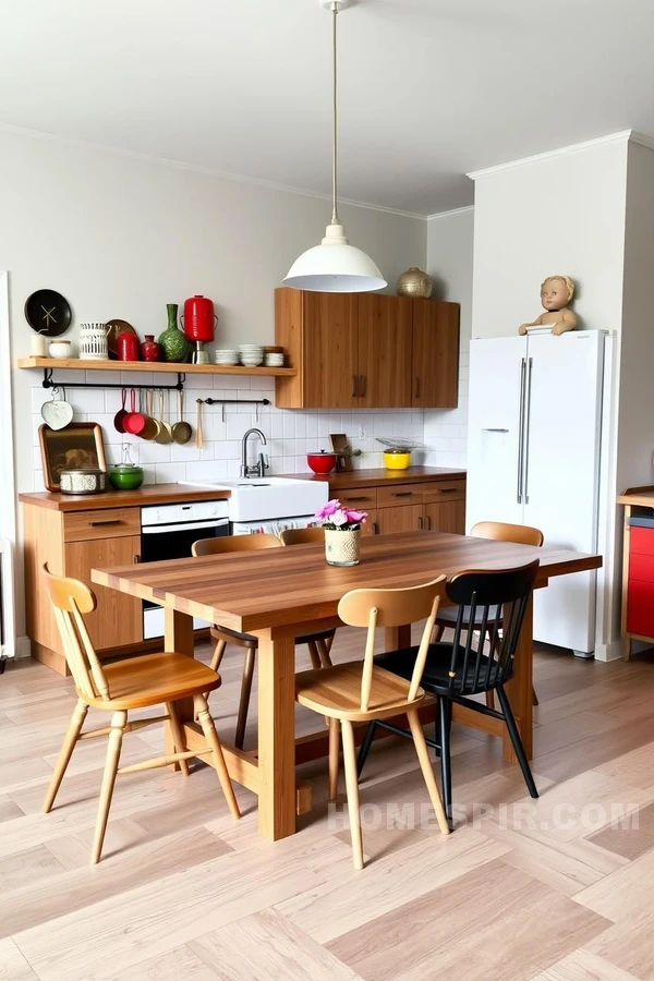 Scandinavian Kitchen with Reclaimed Wood Design