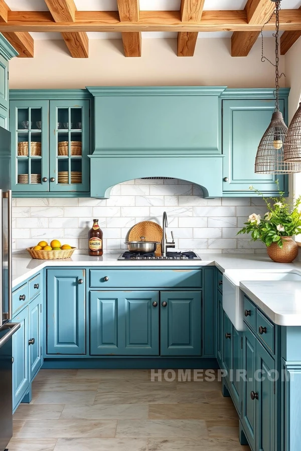 Seafoam Green and Coastal Kitchen Vibes