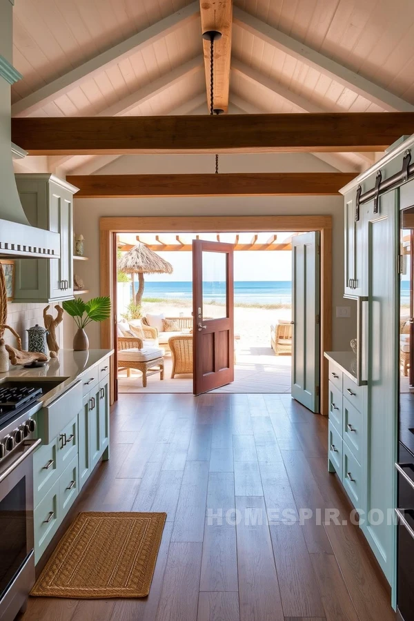 Seamless Coastal and Tropical Kitchen