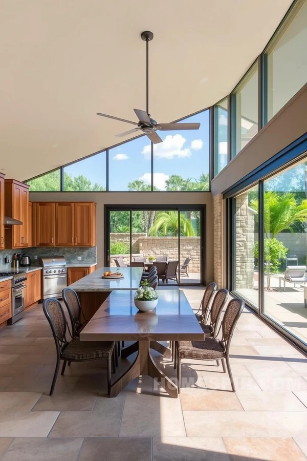 Seamless Indoor Outdoor Kitchen Harmony