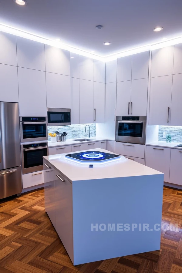 Seamless Smart Kitchen with Holographic Hub