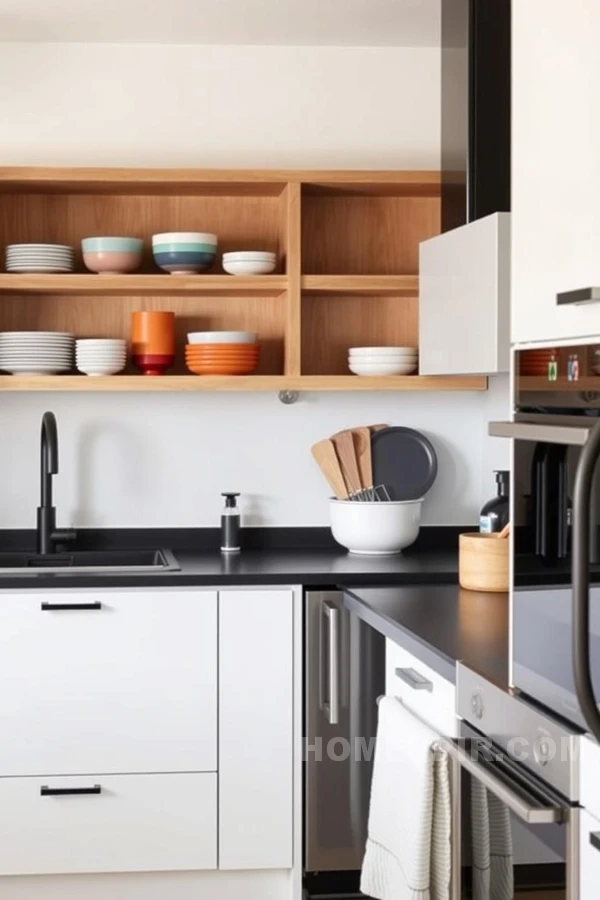 Seamless White Kitchen with Scandinavian Styling