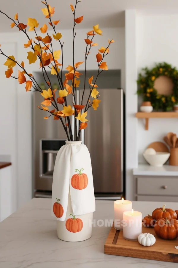 Seasonal Decor Adds Warmth to Kitchen Space