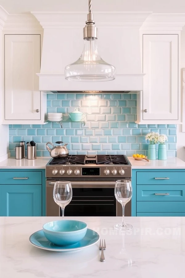 Serene Southwestern Kitchen With Turquoise Charm