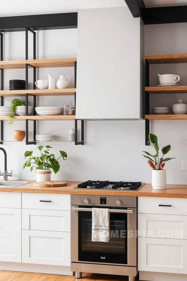 Simplicity with Open Shelving Focus