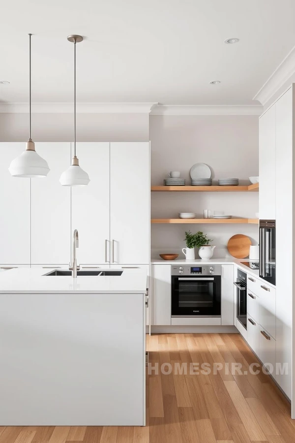 Sleek Cabinetry in Modern Scandinavian Kitchen