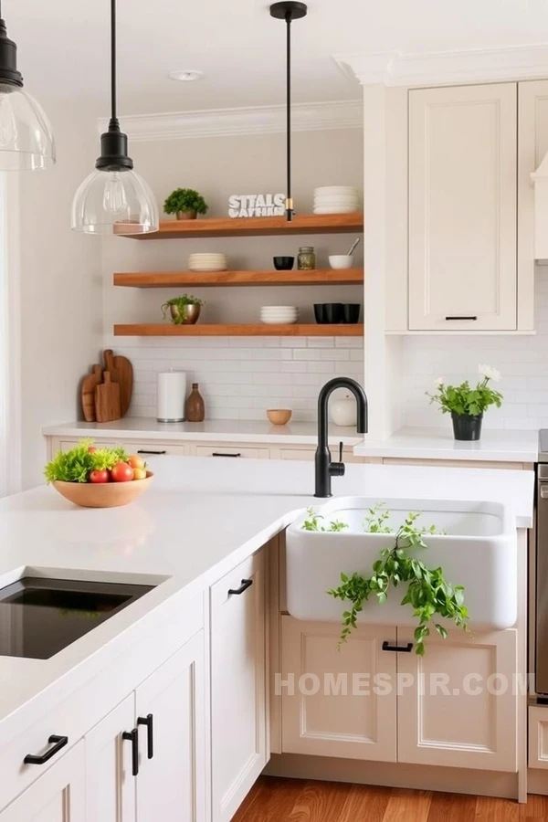 Sleek Countertops and Simple Design Harmony