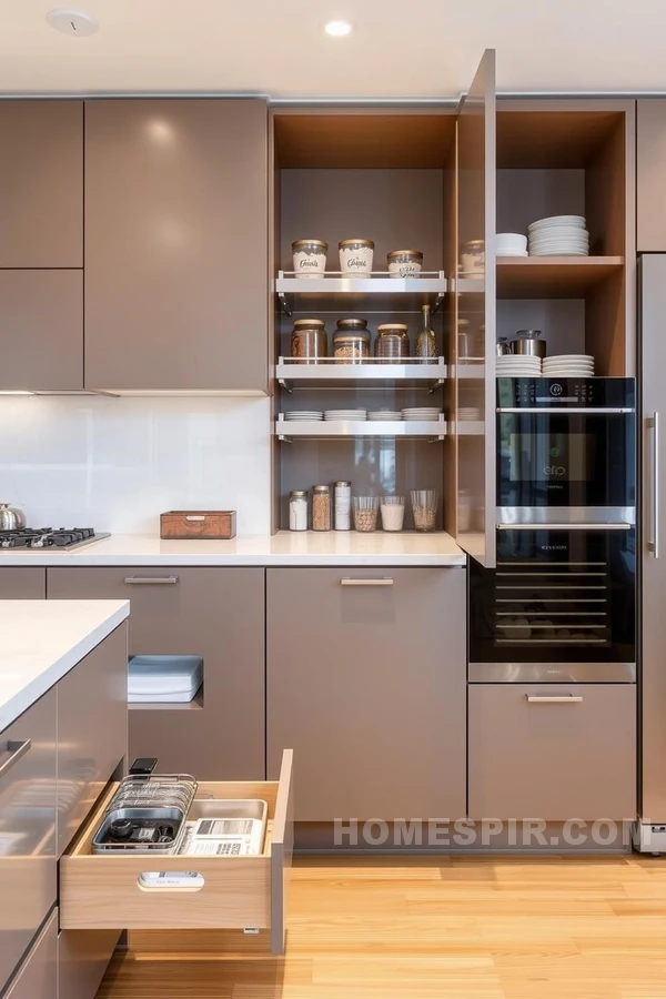 Sleek Kitchen with Smart Storage