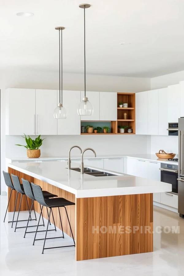 Sleek Minimalist Tropical Kitchen Design