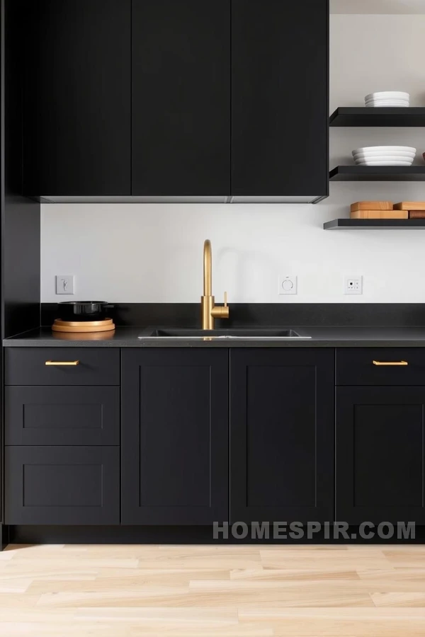 Sleek Modern Kitchen with Oak Flooring