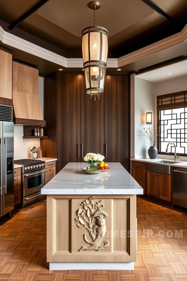 Sleek Modernity and Traditional Asian Charm