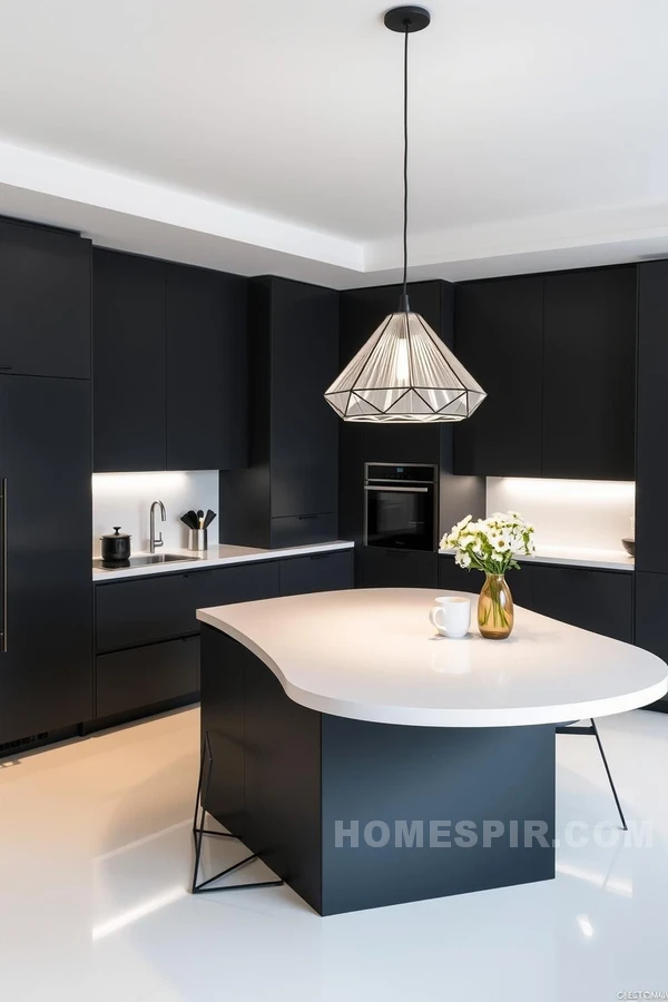 Sleek Parisian Minimalist Kitchen