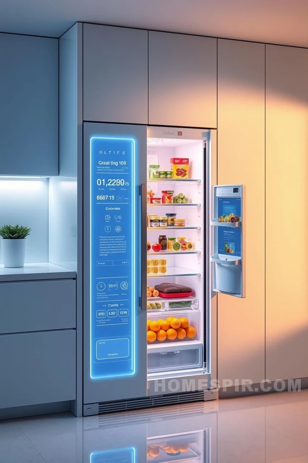 Smart Fridge Transparent Screen Features