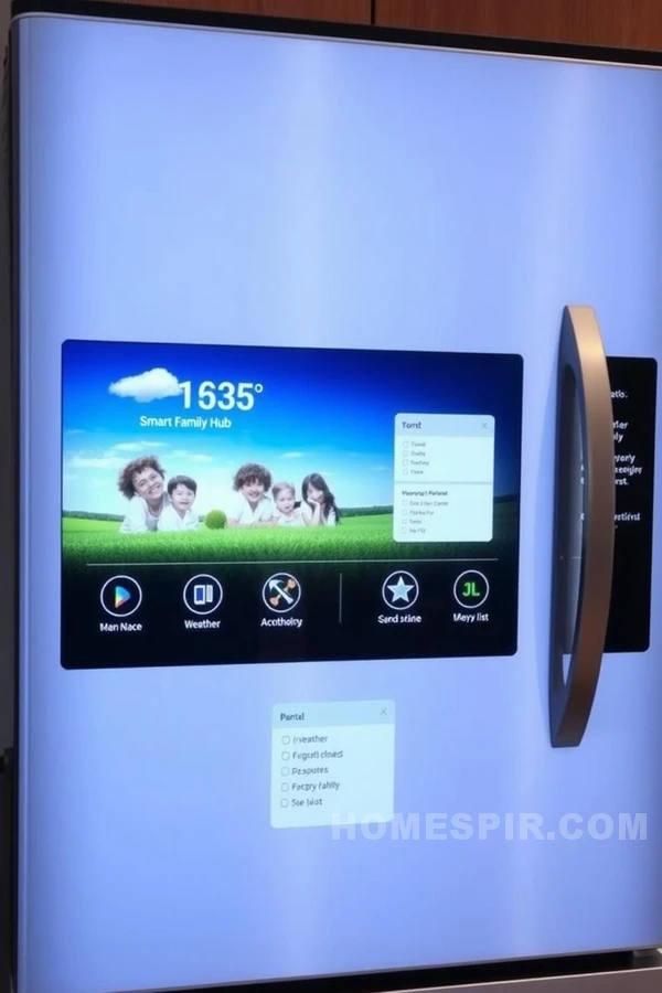 Smart Fridge with Digital Family Hub Display