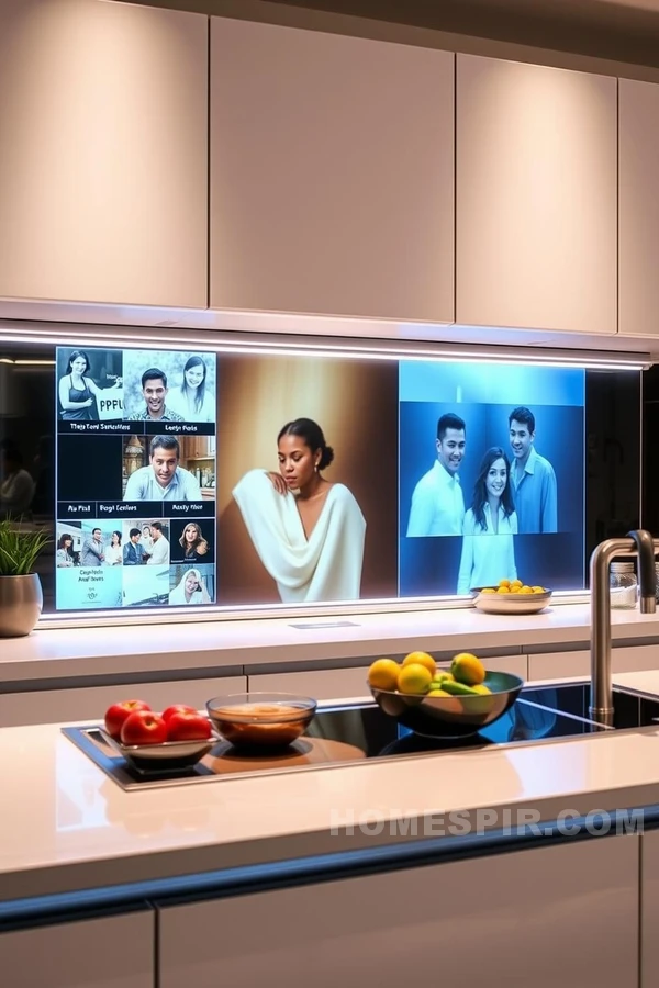 Smart Projection Screen for Modern Kitchens