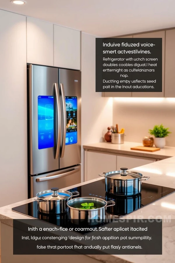 Smart Refrigerator and Induction Cooktop Integration