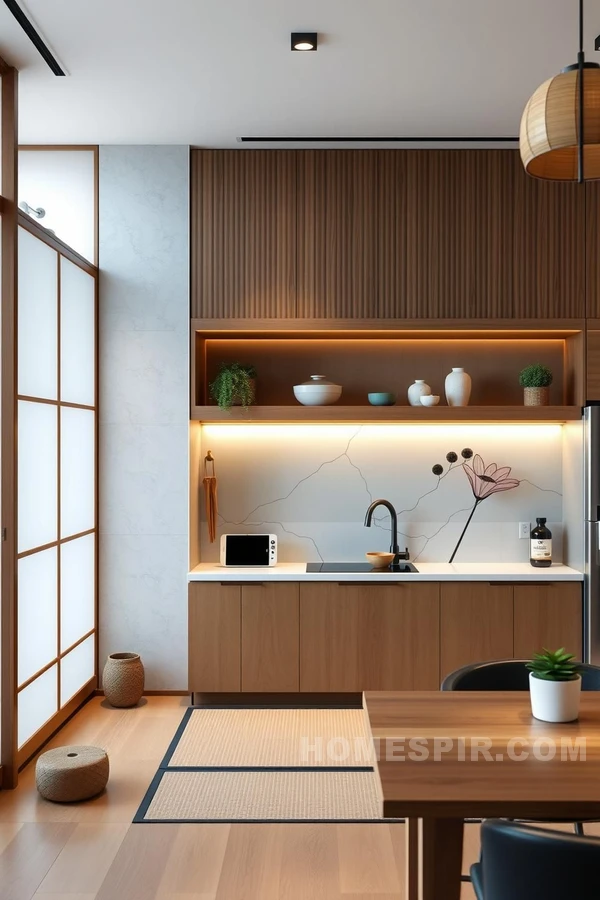 Smart Zen Kitchen with Natural Design