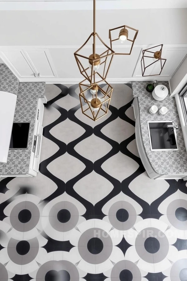 Sophisticated Geometric Themed Kitchen