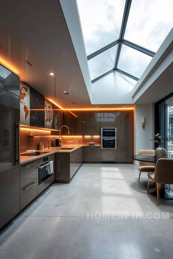 Sophisticated Kitchen with Smart Projections