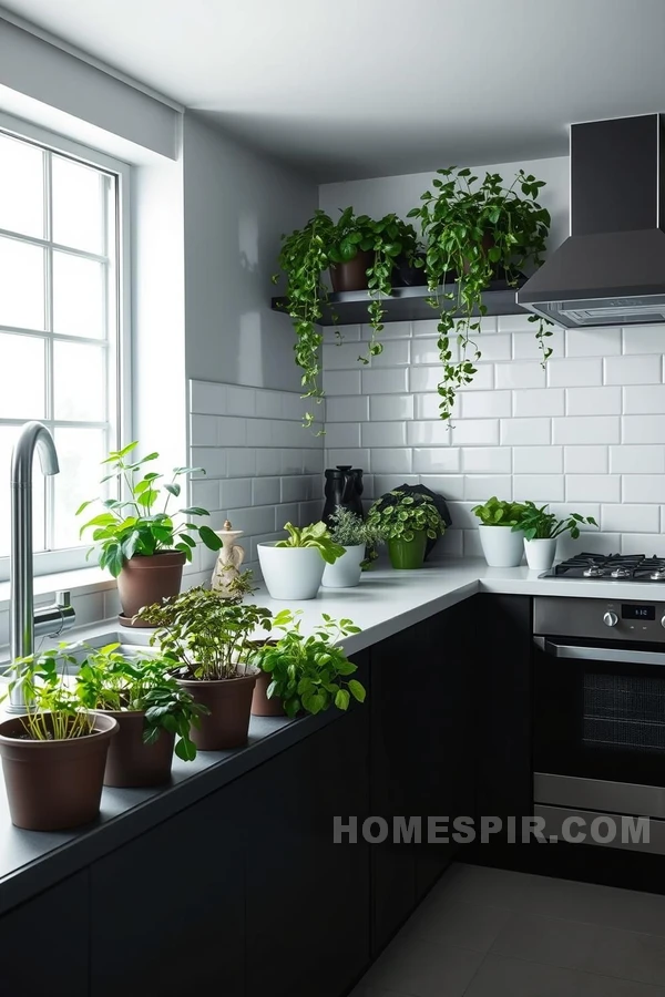 Sophisticated Monochromatic Kitchen Appeal