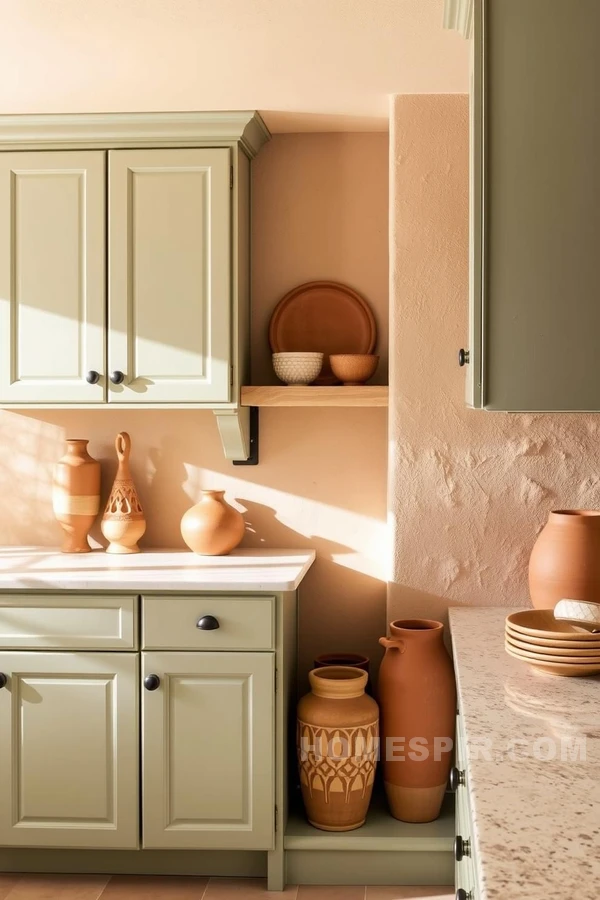 Southwestern Kitchen with Modern Cactus Decor