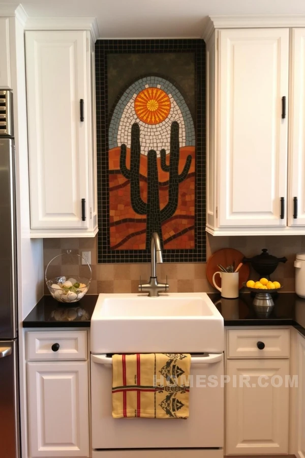 Southwestern Mosaic Art in Kitchen Design