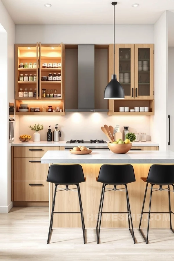 Space-Savvy Features in Modern Scandinavian Kitchen