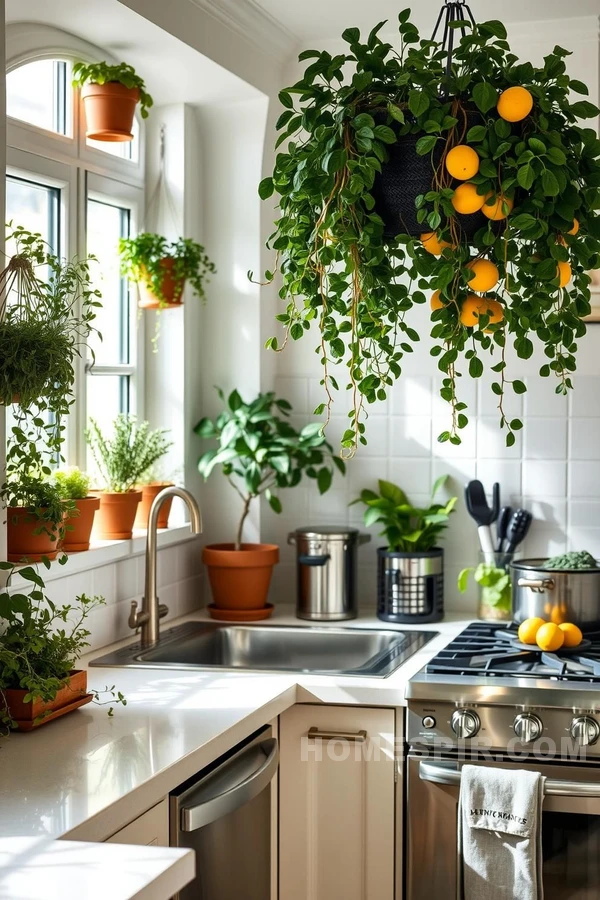 Stainless Steel and Greenery in Paris Style