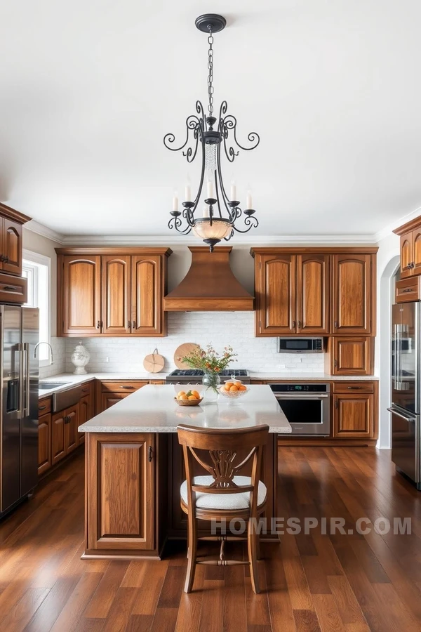 Stainless Steel Meets Classic Elegance in Kitchen Design