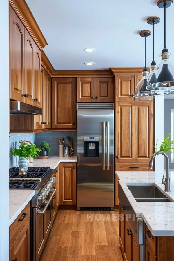 Stainless Steel Meets Timeless Kitchen Artisanry