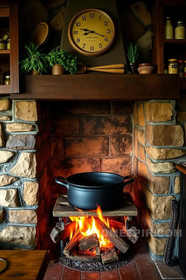 Stone Walls with Cozy Rustic Niche