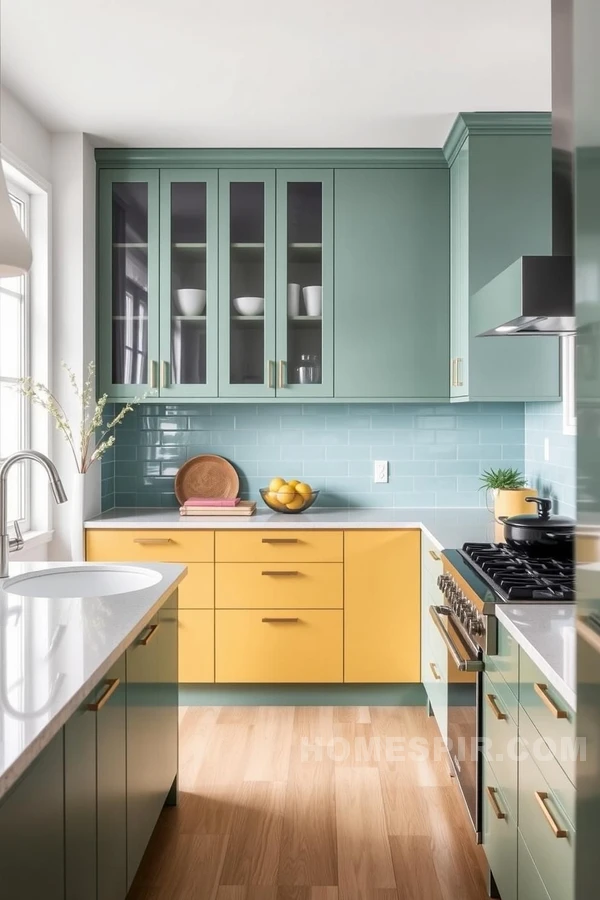 Streamlined Cabinetry Meets Retro Influences