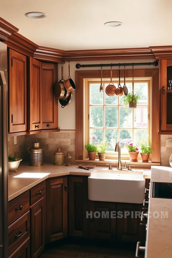 Sunlit Artisan Kitchen with Handmade Features