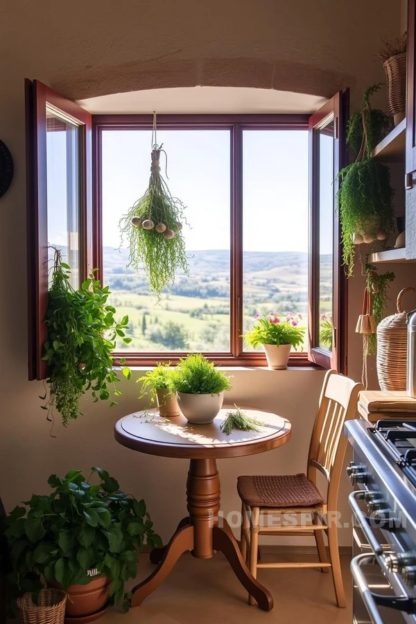 Sunlit Herb Nook with Italian Charm