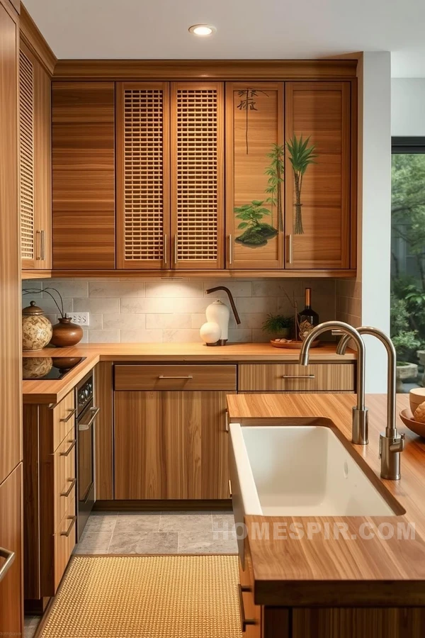 Sustainable Bamboo Features in Kitchen