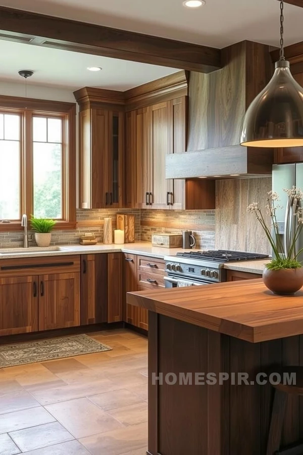 Sustainable Elegance in Modern Transitional Kitchen