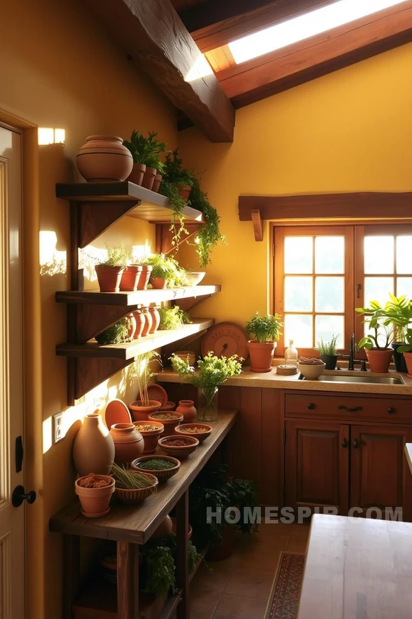 Terra Cotta Pots in Natural Sunlight