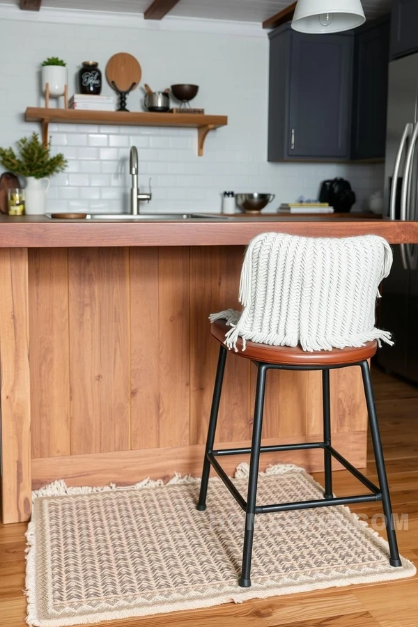 Texture Play in Farmhouse Industrial Kitchen