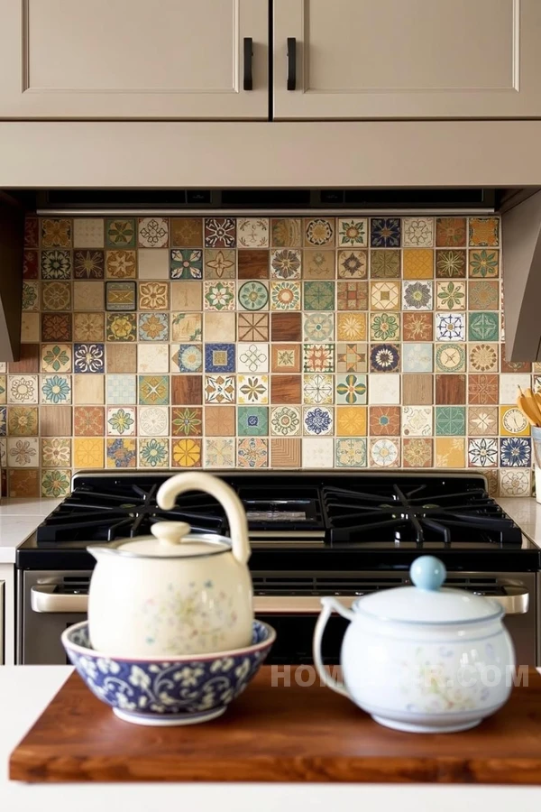 Textured Rustic Kitchen Backsplash