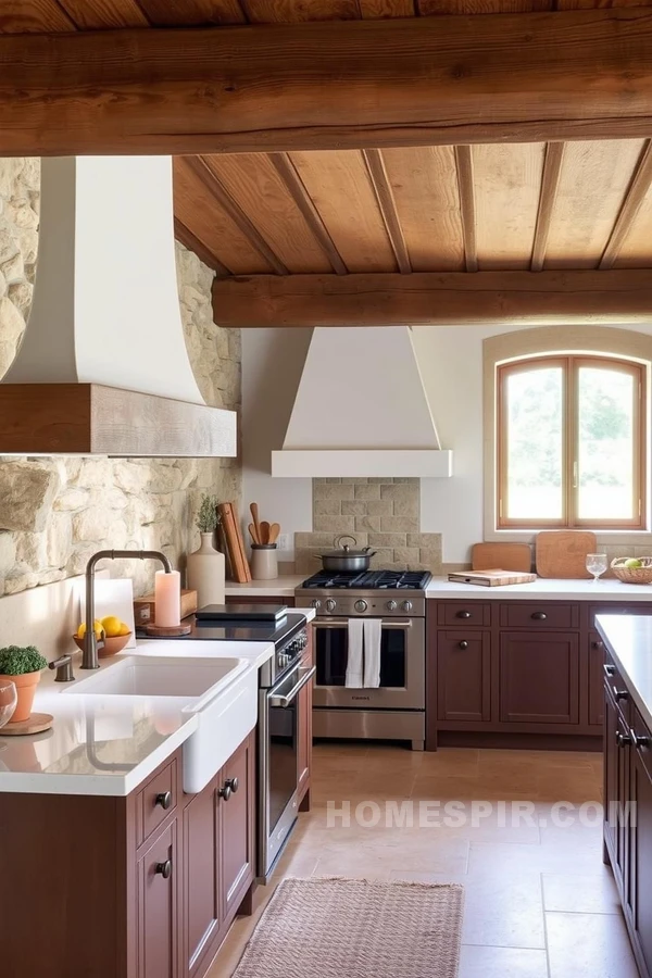 Timeless Stonework in Tuscan Kitchen Design